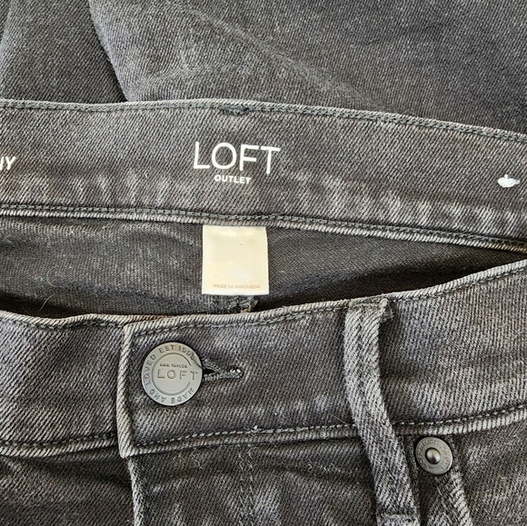 Loft Outlet Black Modern Skinny Jeans Pants - Picture 10 of 12